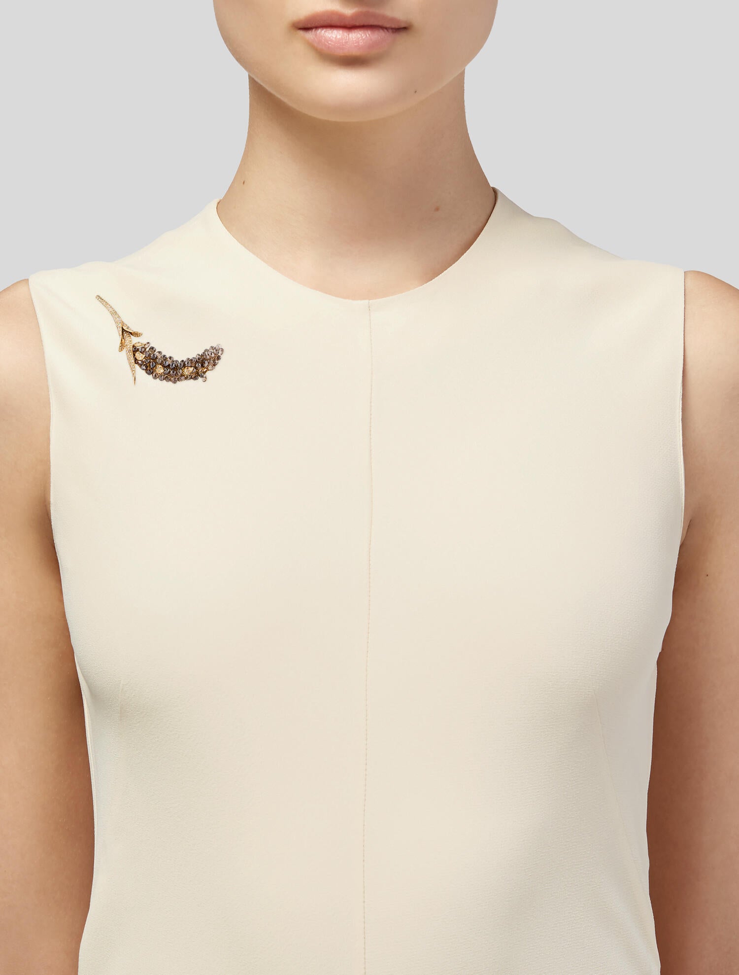 Emsaru 18K Diamond Corn Pin Brooch